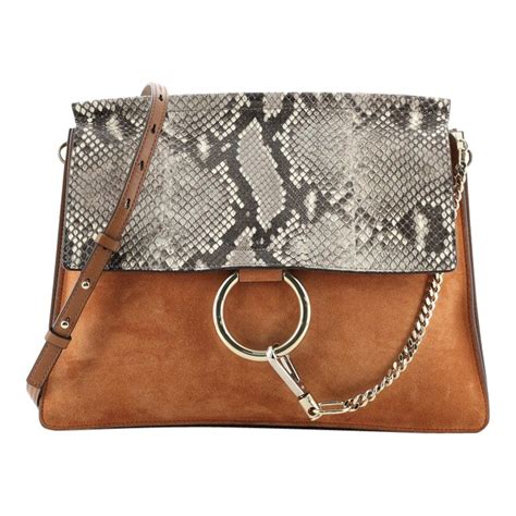 chloe faye suede bag|chloe faye python bag.